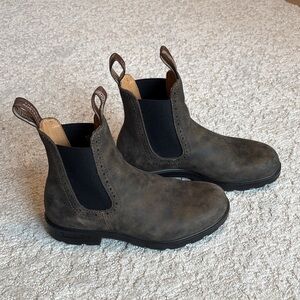 Blundstone 1351 Womens Rustic Brown Chelsea Leather Boots US 8.5